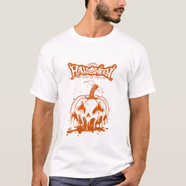 spooky pumpkin Halloween cute ghost T Shirt