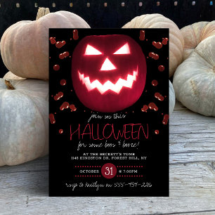 Spooky Pumpkin Halloween fest Inbjudningar