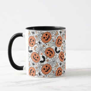 Spooky Pumpkin Halloween Mönster Mugg