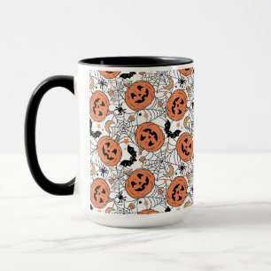 Spooky Pumpkin Halloween Mönster Mugg