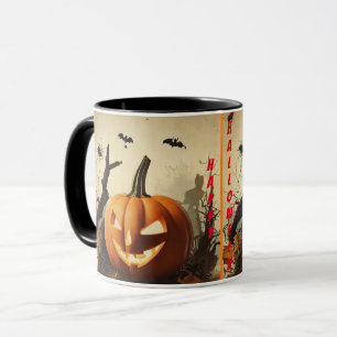 Spooky Pumpkin Halloween-samling Mugg
