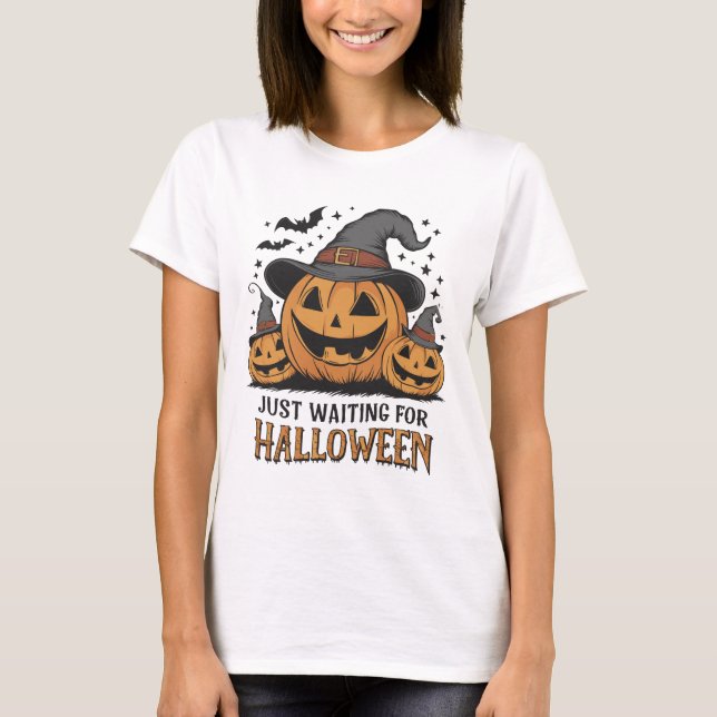 Spooky Pumpkin Halloween Summer Tee (Framsida)