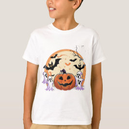 Spooky Pumpkin Halloween Tee Boys T-Shirts