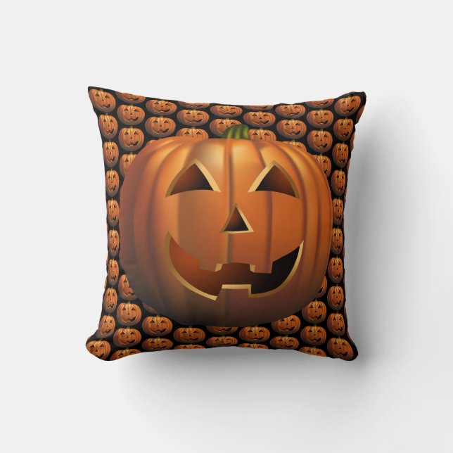 Spooky Pumpkin Kudde (Framsida)