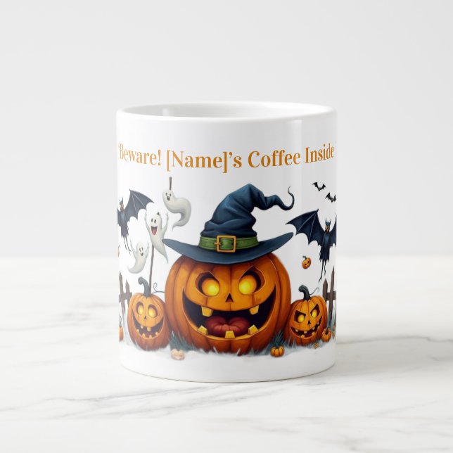 Spooky Pumpkin Magic Mug Jumbo Mugg (Framsidan)