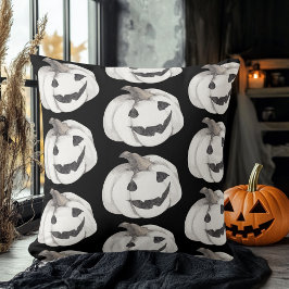 Spooky Pumpkin Mönster | HAPPY HALLOWEEN Kudde