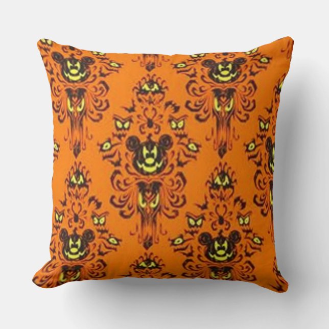 Spooky Pumpkin Mouse Kudde (Framsida)