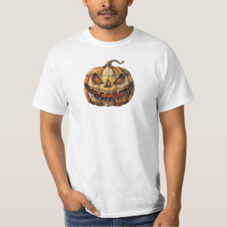 Spooky Pumpkin Patch Dubbla-Sided Halloween T-Shir T Shirt