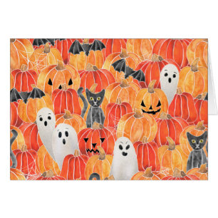 Spooky Pumpkin Patch Notecards OBS Kort