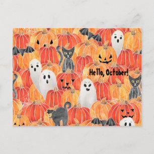 Spooky Pumpkin Patch Vykort