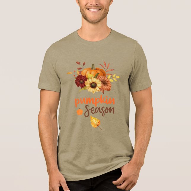 Spooky Pumpkin Season | Halloween Vibes T-Shirt (Framsida)