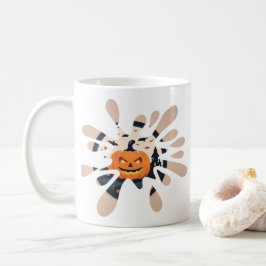 Spooky Pumpkin Splash Halloween Mug Kaffemugg