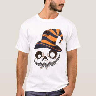 Spooky Pumpkin Witch Shirt - Halloween-Spindelnäte T