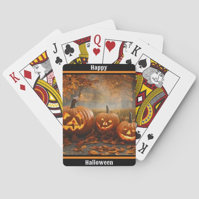 Spooky Pumpkins Family Collection Casinokort (Baksidan)