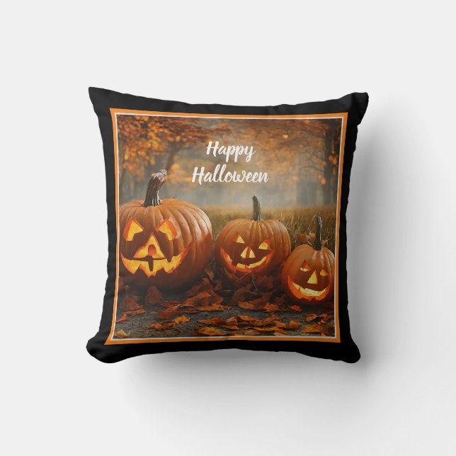 Spooky Pumpkins Family Collection Kudde (Framsida)