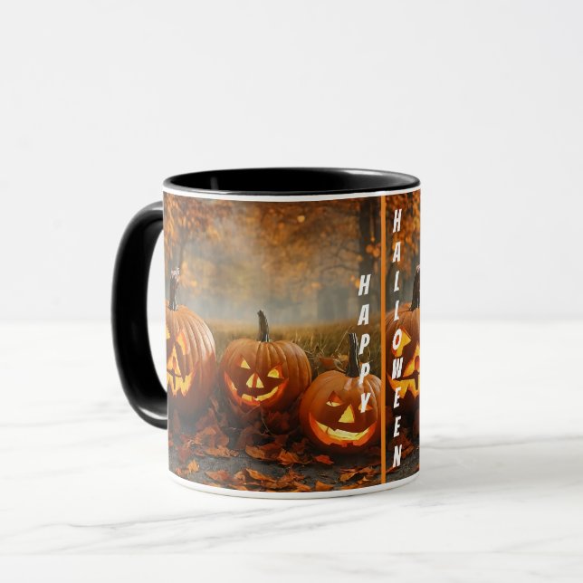 Spooky Pumpkins Family Collection Mugg (Framsida vänster)