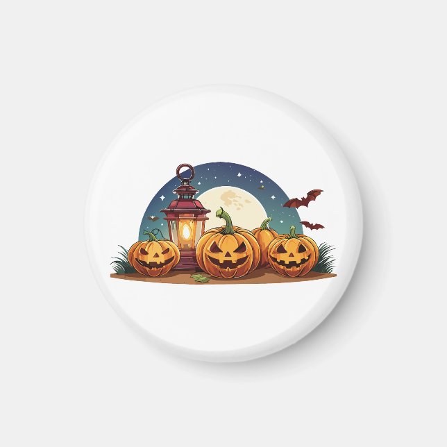 Spooky pumpkins magnet (Framsidan)