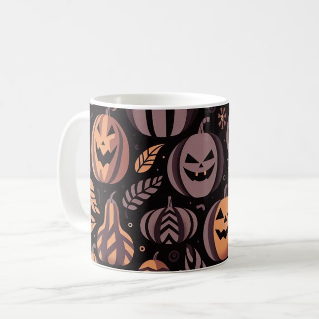 Spooky Pumpkins Mugg (Framsida vänster)