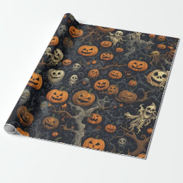 Spooky Pumpkins och Scary Spöken Presentpapper