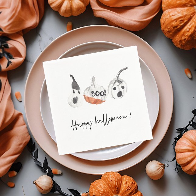 Spooky Pumpkins Party | HAPPY HALLOWEEN Pappersservett (Skapare uppladdad)