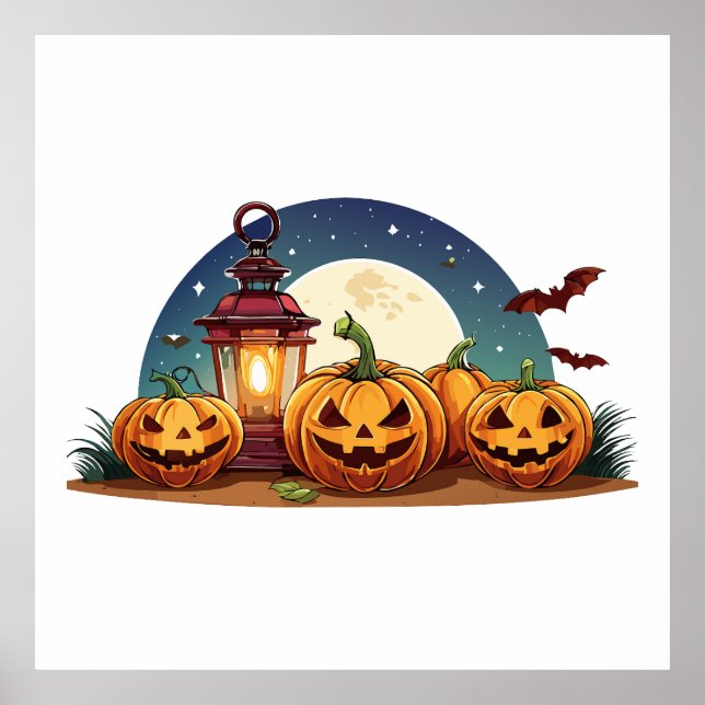 Spooky pumpkins poster (Framsidan)