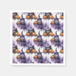 Spooky pumpor pappersservett