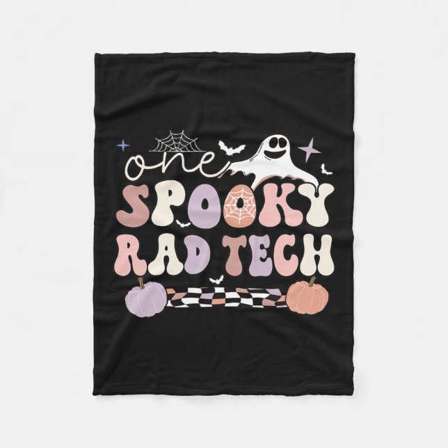 Spooky Radiology Tech Halloween Rad Technolog R Fleecefilt (Framsidan)