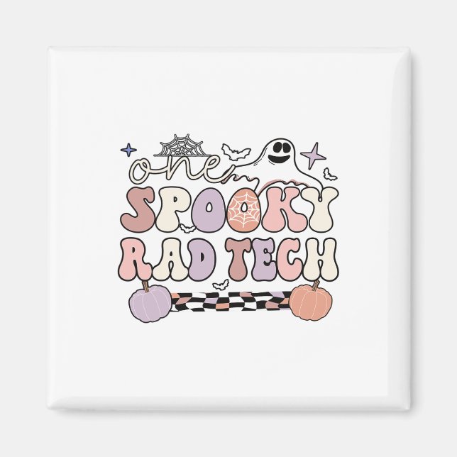 Spooky Radiology Tech Halloween Rad Technolog R Magnet (Framsidan)