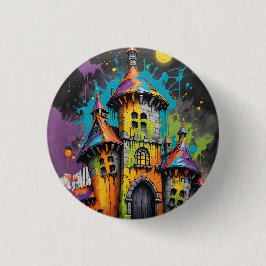 Spooky Rainbow Castle Button Knapp