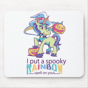 Spooky Rainbow Spell Halloween Unicorn Witch Musmatta