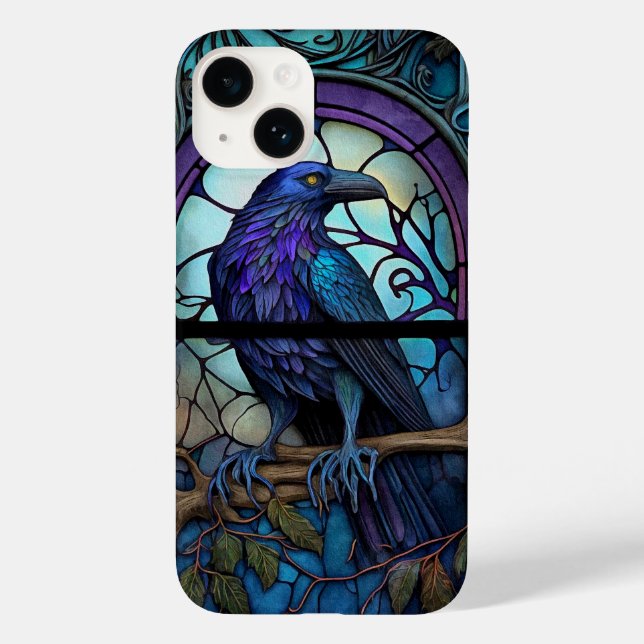 Spooky Raven-fastkedjat glas (Baksida)