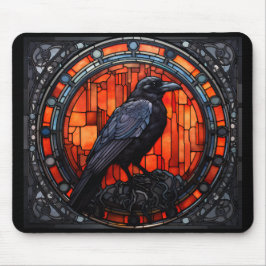 Spooky Raven-fastkedjat glas Musmatta