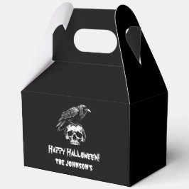 Spooky Raven Skull Halloween Favoritbox Presentaskar