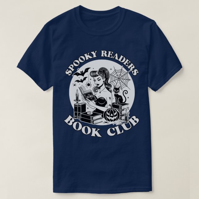 Spooky Readers Bok Klubb 2 T Shirt (Design framsida)