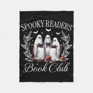 Spooky Readers Bok Klubb Funny Ghost Teacher Lyckl Fleecefilt