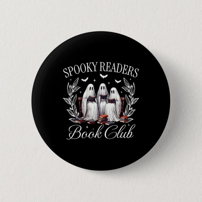 Spooky Readers Bok Klubb Funny Ghost Teacher Lyckl Knapp (Framsida)