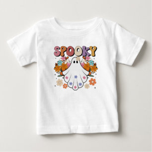 Spooky Retro Ghost Halloween Cute T Shirt