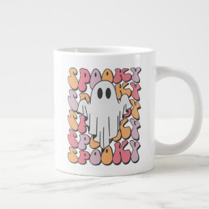 Spooky Retro Ghost Jumbo Mugg