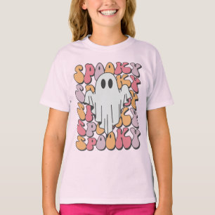 Spooky Retro Ghost T Shirt