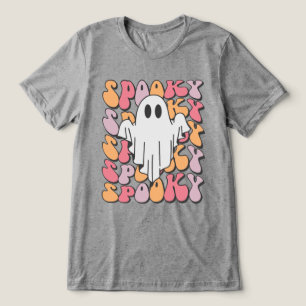 Spooky Retro Ghost T Shirt
