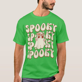 Spooky Retro Groovy Ghost Boo Halloween Costume Sc T Shirt