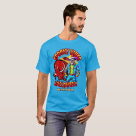 Spooky Rodeo Clown och Bull Halloween T Shirt