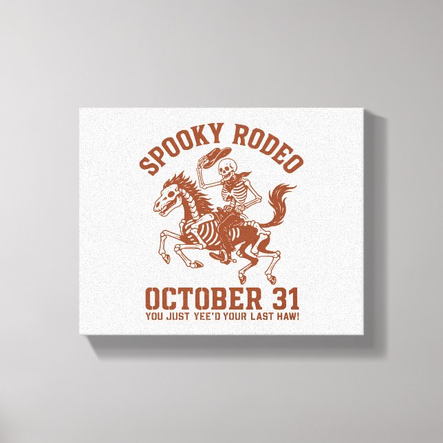 Spooky Rodeo Halloween 31 oktober Canvastryck (Framsida)