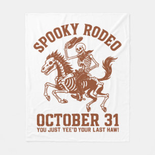Spooky Rodeo Halloween 31 oktober Fleecefilt