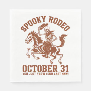 Spooky Rodeo Halloween 31 oktober Pappersservett