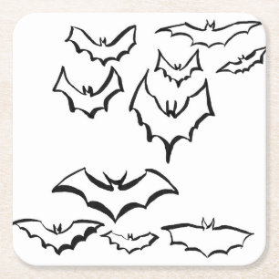 Spooky Roligt för Bord Underlägg Papper Kvadrat