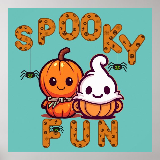 Spooky Roligt Friends Poster (Framsidan)