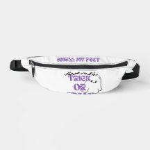 Spooky Roligt Ghost Fanny Pack: "Bus eller godis, 