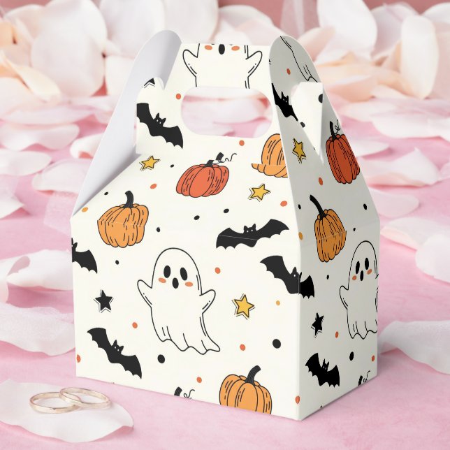 Spooky Roligt Halloween Costume Party Presentaskar (Bröllop)