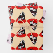 Spooky Roligt Halloween Gift Wrapping Papper